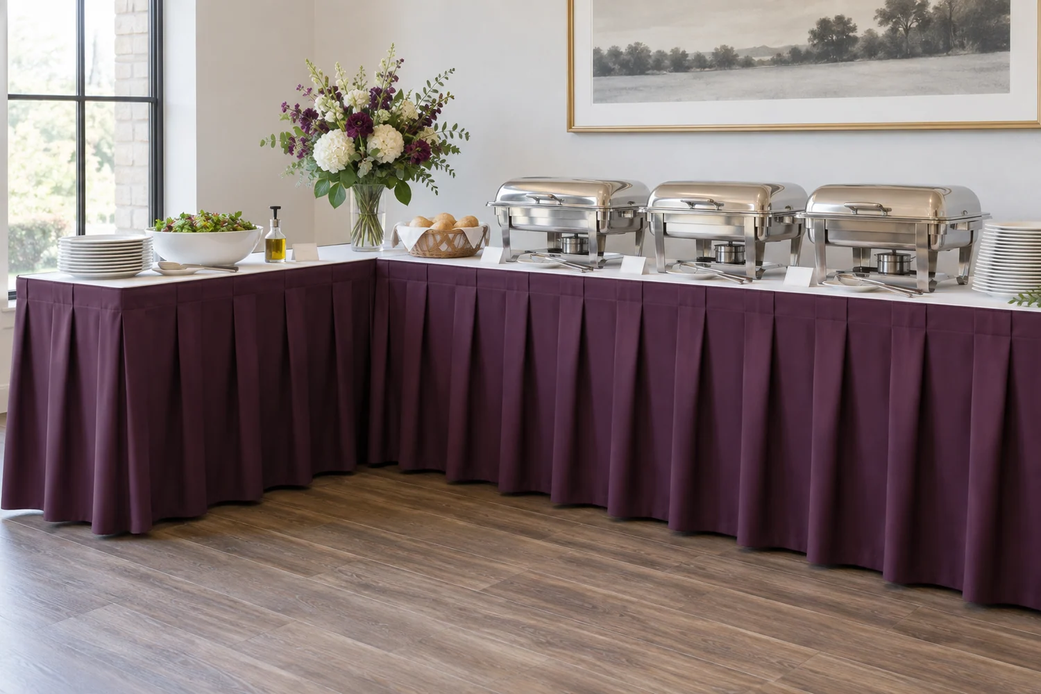 Секционная юбка с бантовыми складками