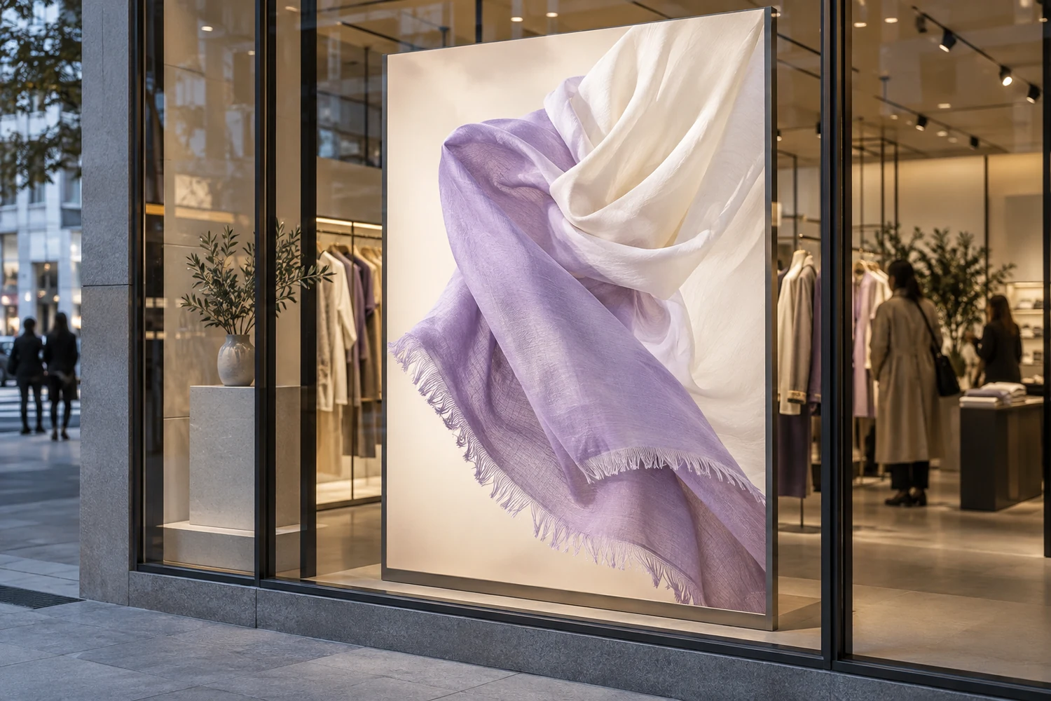 Полотно витринного лайтбокса