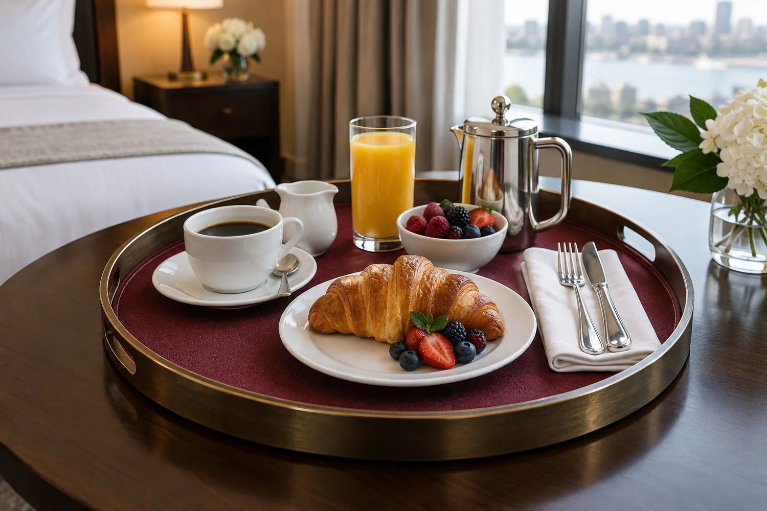 Вкладка на поднос room service